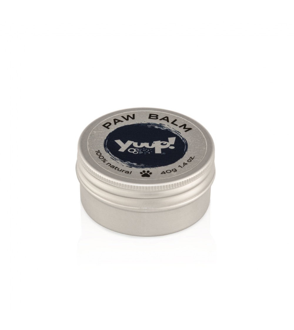 Yuup balsamo naturale per polpastrelli cane gatto 40g in vasetto metallico, indicato per uso protettivo su naso e zampe Yuup balsamo naturale per polpastrelli cane gatto 40g in vasetto metallico, indicato per uso protettivo su naso e zampe
